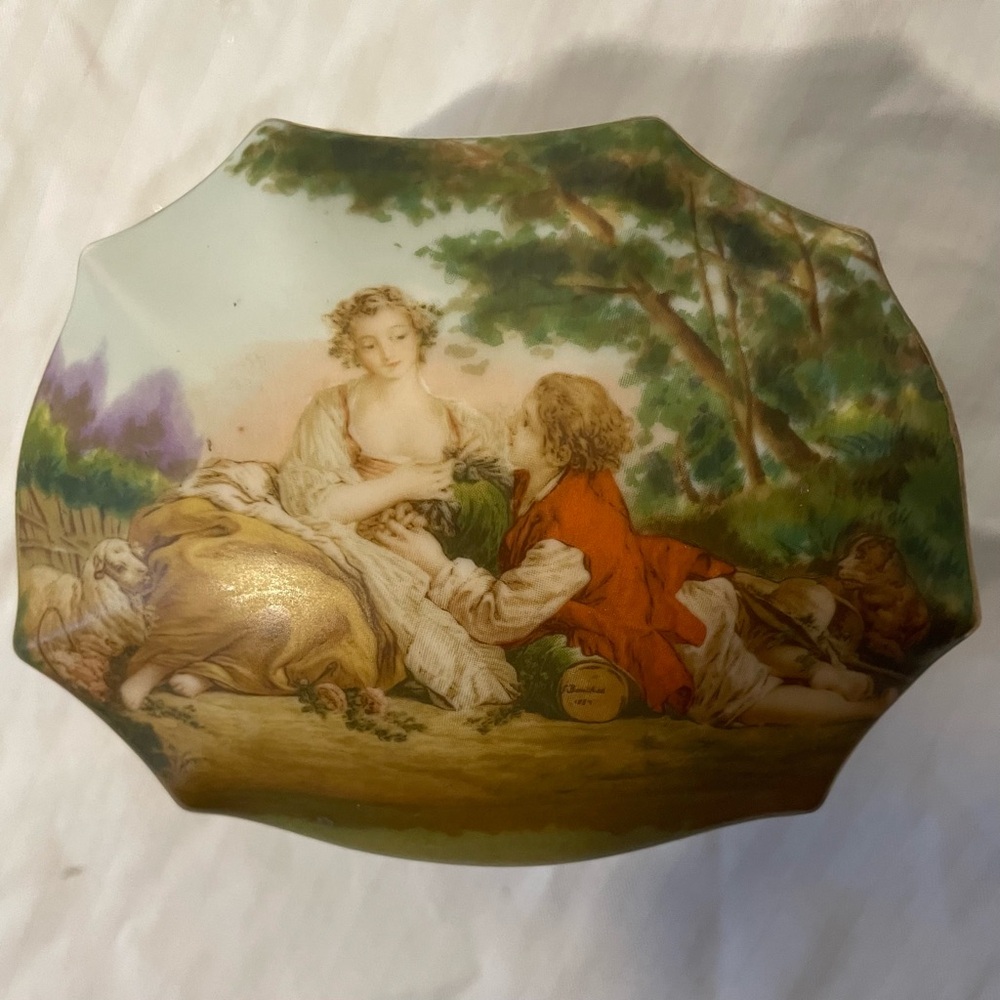Vintage Ardalt Hand Painted Porcelain Dish